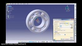 فیلم آموزشی مدلسازی بلبرینگ در نرم افزار کتیا  catia