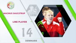 Magnus Saugstrup DEN  All star line player  IHFtv  Algeria 2017 Mens