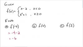 Piecewise Functions