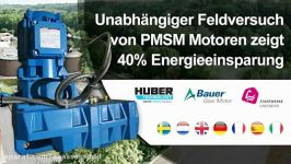 Bauer Gear  Permanent Magnetic Synchronous Motors deliver 40 energy savings  German