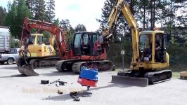 Exhibiting DYNASET HMAG 700 Hydraulic Magnet on Excavator