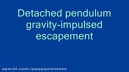 Novel detached gravity impulsed pendulum escapement