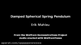 Damped Spherical Spring Pendulum