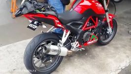 Benelli TNT 25 sound with Arrow Exhaust بنلی تک سیلندر