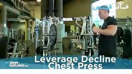 Leverage Decline Chest Press Exercise Guide and Video new