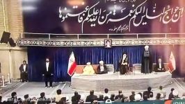 بغض روحانی در پایان سخنرانی در مراسم تنفیذ