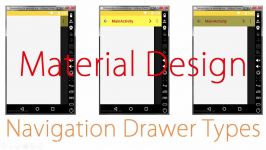 222 Material Navigation Drawer Types 