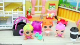 Bunk Bed Babies  LOL Surprise Baby Lil Sisters Color Change + Pee with Shopkins Shoppies Doll