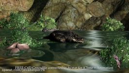 FREE Crocodile C4D converted to Avatar for iClone + Animation + Project