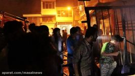 آتش سوزی دو باب مغازه در شاندرمن 13 مرداد 96 ماسال نیوز