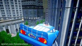 New cartoon superhero kids Spider Man and The Joker Joker car ride Makvin