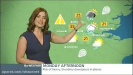 Amanda Houston  ITV  London Weather  2772014  10.16pm