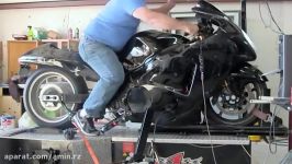 553HP Turbo Hayabusa dyno هایابوسا 550 اسب بخار