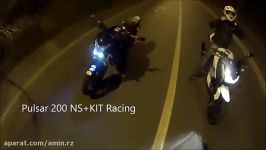 Pulsar 200 NS vs Kawasaki Z250 Drag Race درگ 200 ان اس