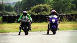 KAWASAKI H2R vs SUZUKI Hayabusa 1340 درگ