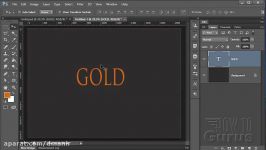 Photoshop Text How to do a Metallic Gold Text Effect CC CS6 CS5 Tutorial