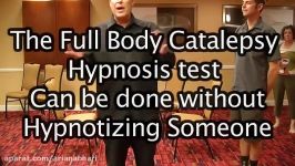 Body Rigidity Hypnosis Test does not prove Hypnosis Stage Hypnosis Demonstration Tricks