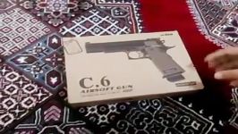 معرفی تفنگ airsoft gun c6ساچمه ای