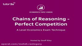 Chain of Reasoning  Perfect Competition