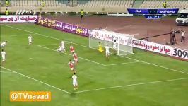 گل اول پرسپولیس به فولاد خوستان توسط وحید امیری