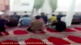 حمله یک بزغاله به نمازگزاران مسجد مهرنجان کازرون