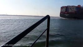 Accident between two vessels in suez canal 29092014 in portsaid