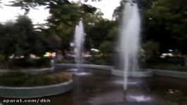حوض فواره در پارک هفت چنار در منطقه 10 تهران  1396