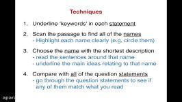 ریدینگ آیلتس matching names