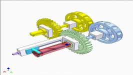 Transmission between two parallel shafts with adjustable relative angle 1