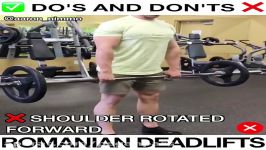 اجرای درست حرکت Romanian Deadlifts در بدنسازی