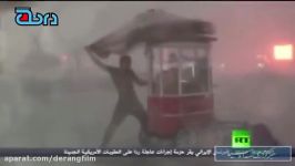 طوفان بارش شدید باران تگرگ در شهر استانبول ترکیه