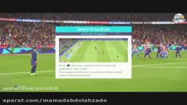 اموزش ضربه ازاد وضربه پنالتی در pes2018