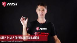 آموزش نصب حافظه M.2 SSD توسط MSI