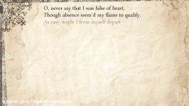 Sonnet 109 O never say that I was false of heart