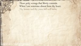 Sonnet 41 Those petty wrongs that liberty mits