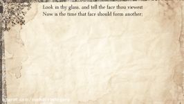 Shakespeare sonnets LiteraturePoetry Sonnet 3 Look in thy glass and tell the face thou viewest