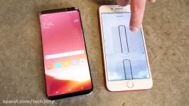 تست افتادن Samsung Galaxy S8 Plus vs iPhone 7 Plus