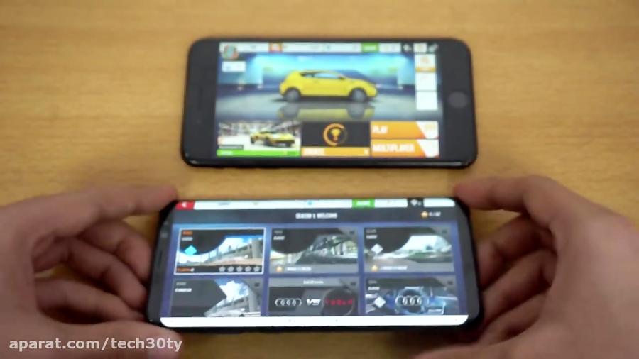 مقایسه گیمینگ Samsung Galaxy S8 Plus vs iPhone 7 Plus