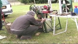 Demonstration of a wood burning Stirling engine.