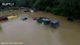 Severe flood destroys bridges dozens of houses under water in Russian Far East