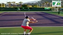 ضربات عالى Dominic Thiem در تمرین تنیس