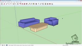 آموزش Sketchup  انتخاب حرکت دادن آبجکتها در اسکچاپ