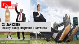 ​بلند قدترین مردان تاریخ کشورهای مختلف دنیا  کلیپو