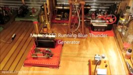 Mamod SE3 under steam running a Blue Thunder Generator