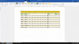 آموزش Word 2016 درس 12  طراحی جدول Table Design