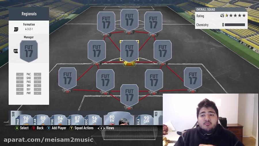 FIFA 17  PRO PLAYERS MOST POPULAR FUT CHAMPIONS REGIONALS SQUAD BEST COMPETITIVE TEAM