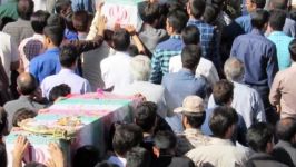 تشییع تدفین دو شهید گمنام در شهر برف انبار