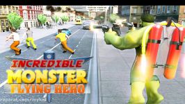 Incredible Monster Flying Hero City Battle