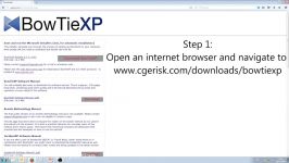 BowTieXP software installation