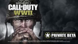 تریلر بتا خصوصی بازی Call of Duty WWII